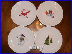 NEW IN BOX SET OF 4 APPETIZER PLATES CHRISTMAS HOLIDAY from PIER 1