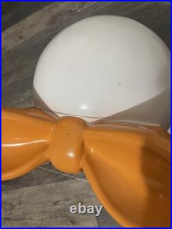 NEW IN-HAND Halloween Summerween Large Ghost with Orange & White Polka Dot Bow