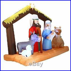 NEW Inflatable Nativity Holy Family Scene 6.5 ft W Christmas Yard Decor Outdoor