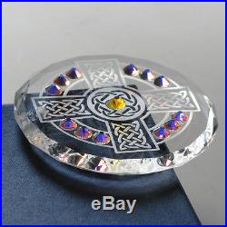NEW Irish Celtic Cross Crystal Ornament Suncatcher with Swarovski Elements