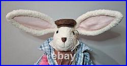 NEW Karen Didion Cottontail Collection Dapper Bunny Easter Out For A Stroll 21