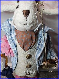 NEW Karen Didion Cottontail Collection Dapper Bunny Easter Out For A Stroll 21