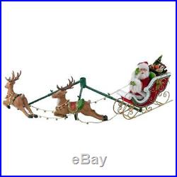 NEW Katherine's Collection Night Before Christmas Santa Sleigh Reindeer 28828322
