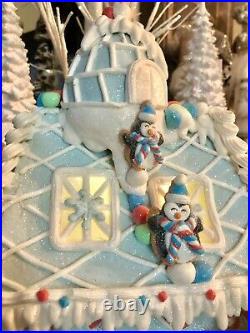 NEW LARGE Cupcakes and Cashmere Gingerbread Sugar Castle Igloo Pastel Lighted