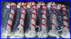 NEW Lot of 6 Plastic Blow Mold 32 Light Up Christmas CANDY CANES