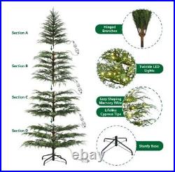 NEW MY TEXAS HOUSE 9ft PRE-LIT TWINKLE LED CYPRESS ARTIFICIAL CHRISTMAS TREE
