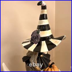NEW MacKenzie-Childs Spellbound Witch on Moon Resin Figure Courtly 21 Flaw Read