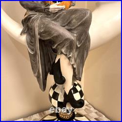 NEW MacKenzie-Childs Spellbound Witch on Moon Resin Figure Courtly 21 Flaw Read
