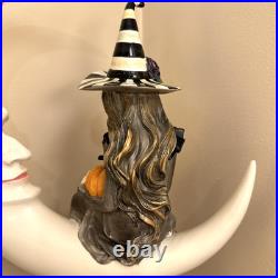 NEW MacKenzie-Childs Spellbound Witch on Moon Resin Figure Courtly 21 Flaw Read