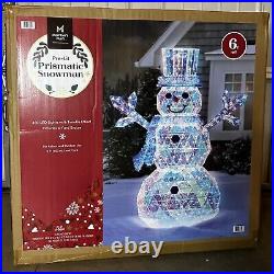 NEW Member’s Mark Christmas Decor 6′ Pre-Lit Prismatic Snowman FREE SHIPPING