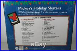 NEW Mr Christmas Disney Mickey's Holiday Skaters Actions/Lights 50 Tune Musical