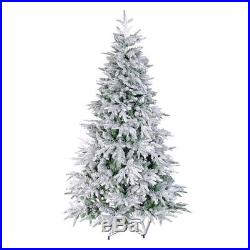 NEW! PE&PVC 800 Tips 6.0FT Artificial Christmas Trees Flocked Snow White Tree