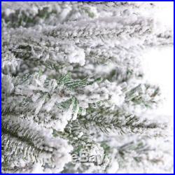 NEW! PE&PVC 800 Tips 6.0FT Artificial Christmas Trees Flocked Snow White Tree