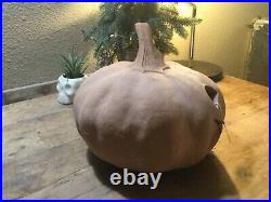 NEW Pottery Barn Handmade Terracotta Jack O Lantern Pumpkins Medium