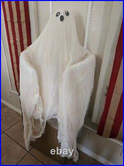 NEW Pottery Barn Light Up Hanging Ghost Halloween PROP decor