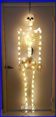 NEW Pottery Barn Mr. Bones Light-Up Skeleton Ivory