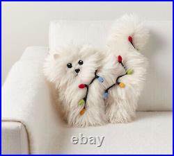 NEW Pottery Barn National Lampoon's Christmas Vacation Cat Pillow, Lights