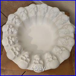 NEW Pottery Barn Skeleton Skull Stoneware Candy Bowl Dish Halloween Walking dead