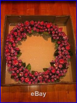NEW Pottery Barn Sugar Wreath Holiday RAREGreat Gift