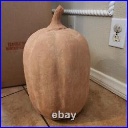 NEW Pottery Barn Terracotta Jack O Lantern Luminary XL XLarge Pumpkin ORANGE