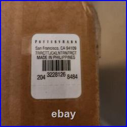 NEW Pottery Barn Terracotta Jack O Lantern Luminary XL XLarge Pumpkin ORANGE