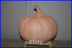 NEW Pottery Barn Terracotta Pumpkin MEDIUM Jack O'Lantern Luminary Orange In Box