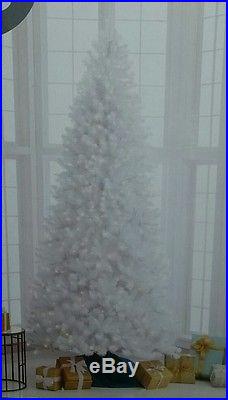 NEW PreLit 10.5 FOOT Alberta Spruce White Christmas Tree 2,505 TIPS Clear Lights