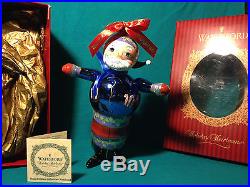 NEW RARE WATERFORD Glass LIMITED EDITION Majestic SANTA Christmas Ornament w BOX