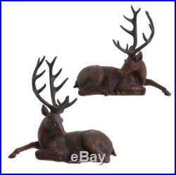 NEW! RAZ Imports15 Resin Mahogany Brown DeerSet of 2ChristmasReindeer/Buck
