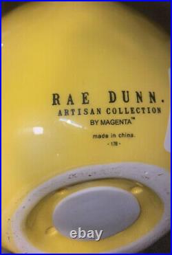 NEW Rae Dunn Birdhouse Summer Lemon SUNSHINE Yellow RARE Words Upside Down
