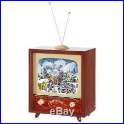 NEW Raz 22 Musical Animated Retro Television TV Christmas Figure 3816449