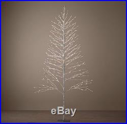 NEW Restoration Hardware Starlit Christmas Holiday Tree 9' FOOT / SNOW WHITE