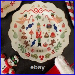 NEW Rifle Paper Co. For Anthropologie Nutcracker Christmas Holiday Salad Plate