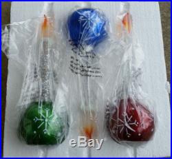 NEW SET OF 3 LED HOLIDAY CANDLES COLOR CHANGING CHRISTMAS ORNAMENT CANDLE LIGHT