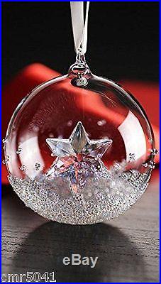 NEW Swarovski Annual 2014 Crystal Glass Ball 3D STAR Ornament 5059023 with Box COA