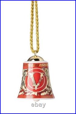 NEW VERSACE ROSENTHAL VIRTUS HOLIDAY Porcelain Christmas Holiday BELL Ornament