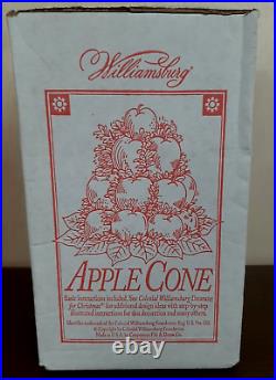 NEW Vintage Colonial Williamsburg Apple Cone Fruit Table Topiary Centerpiece