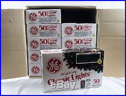 NEW Vintage GE String-A-Long CLASSIC CHRISTMAS LIGHTS Lot of 10 boxes GREEN