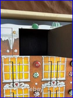 NEW Vintage Neiman Marcus Christmas Advent Calendar Wooden With Doors RARE HTF