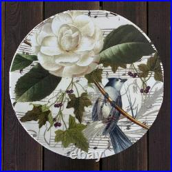 NEW Vintage Y2K Pottery Barn Christmas Songbird Floral Set 4 8.25 Plates Boxed NEW Vintage Y2K Pottery Barn Christmas Songbird Floral Set 4 8.25 Plates Boxed