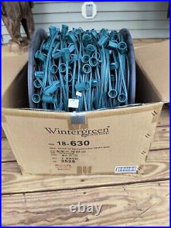 NEW WINTERGREEN LIGHTING 1000 feet C7/C9 Christmas Spool Green Wire with Socket