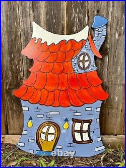 NEW Whoville Houses Wood GRINCH Village Yard Art Decorations 2 Pc Bundle