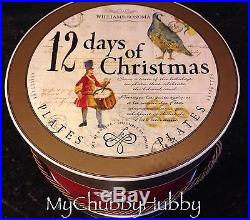 NEW Williams-Sonoma 36Pc 12 DAYS CHRISTMAS 12 PLATES + 12 Bowls + 12 MUGS