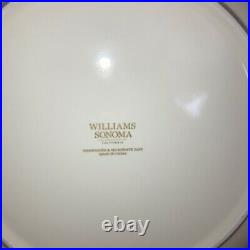 NEW Williams Sonoma Tartan Red Charger Plate Platter -12.5 SET OF 4 Gold Rim