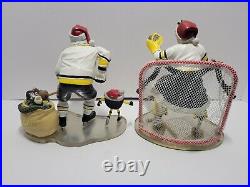 NHL Pittsburgh Penguins Santa Mrs. Claus Statue Figurine Christmas Danbury Mint