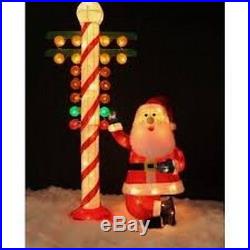 NHRA Inflatable Santa Claus with Staging Christmas Tree