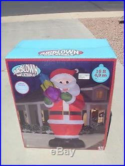 NIB 16′ Airblown Inflatable Colossal Santa withGifts and Lights Gemmy Industries
