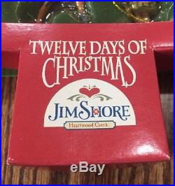 NIB 2006 Jim Shore Twelve Days Of Christmas Miniature Ornaments Enesco