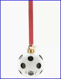 NIB $240 Kate Spade NY Lenox Set/8 Deck the Halls Christmas Ball Ornaments Boxed