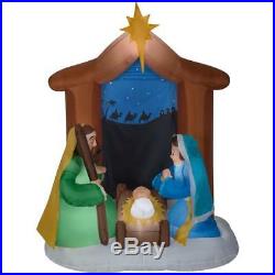 NIB 6.5 ft Nativity Scene Airblown Inflatable Christmas Blow-Up Yard Decor Gemmy
